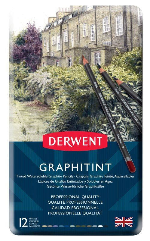 Derwent Graphitint Pencil Tin Of 12 0700802
