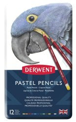 Derwent Pastel Pencils Tin Of 12 32991