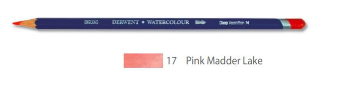 Derwent Watercolour Pencil 17 Pink Madder Lake 32817