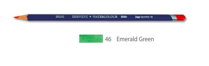Derwent Watercolour Pencil 46 Emerald Green 32846