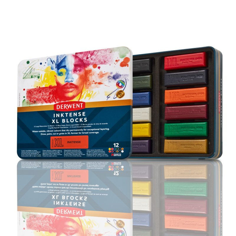 Derwent Inktense Xl Blocks Tin Of 12 2306162
