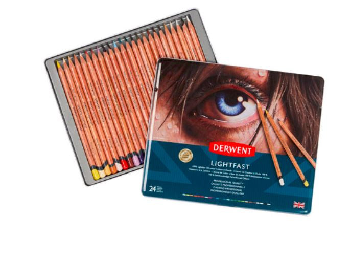 Derwent Lightfast Tin 24 Pencils 2302720