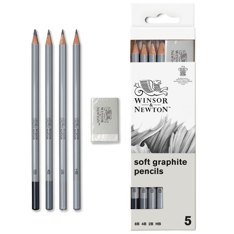Wn Studio Collection 4 Soft Graphite With Eraser 0490004