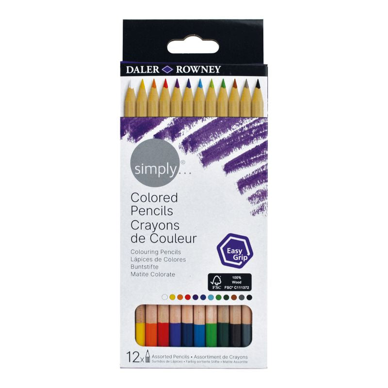 DALER-ROWNEY Simply Hexagonal Colour Pencil 12Pcs Set