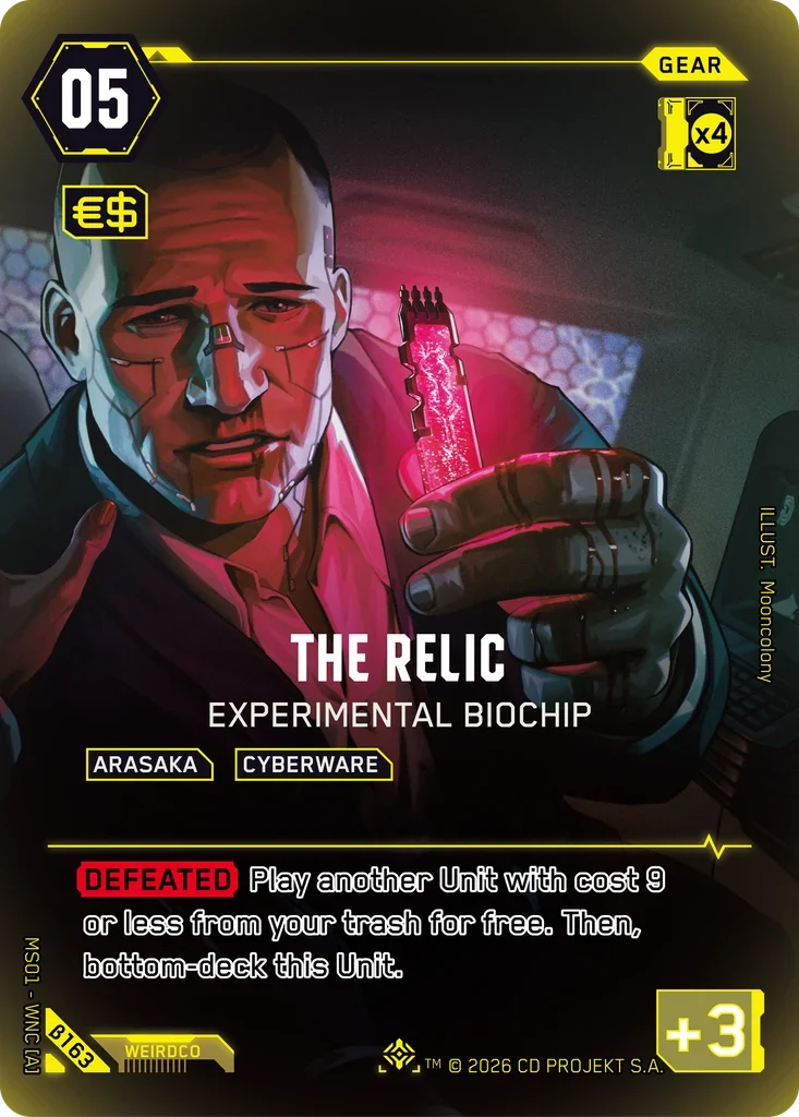 The Relic: Experimental Biochip — Welcome to Night City — Beta / β163 / Iconic Other