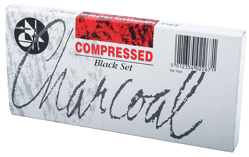 Jakar Black Compressed Charcoal Set
