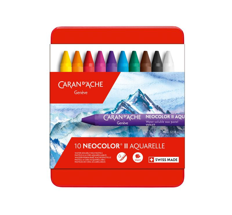 Caran d’Ache 10 Neocolor Ii Crayons 7500-310