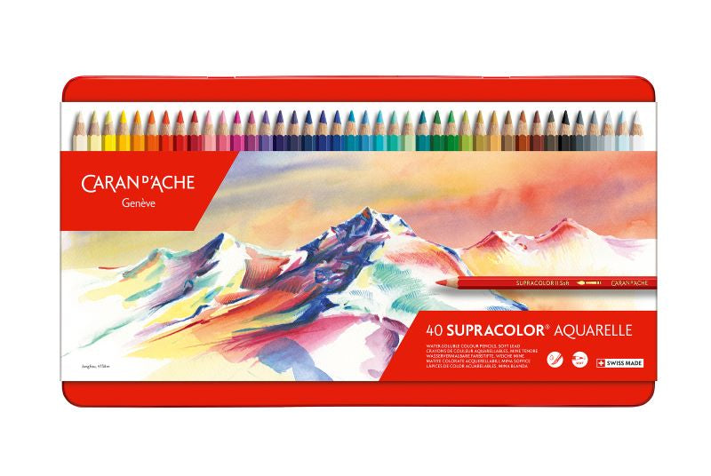 Caran d’Ache 40 Supracolor Soft Aqua Pencils 3888 340
