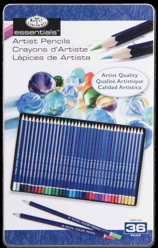 Royal & Langnickel 36 Piece Colour Pencil Tin Rart-203