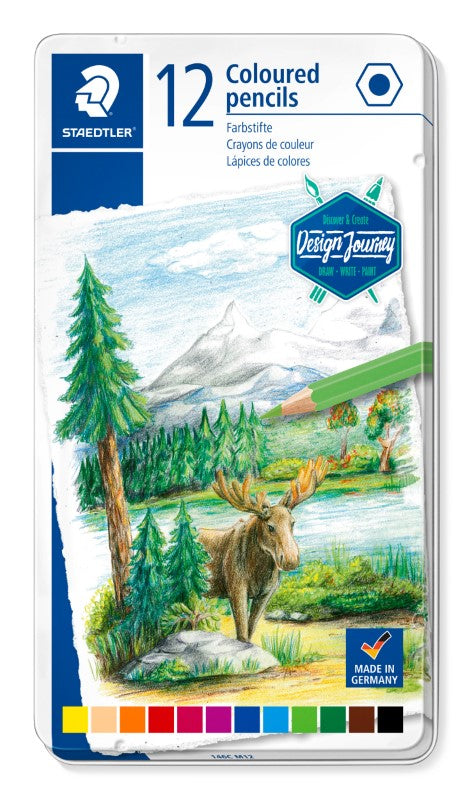Staedtler Coloured Pencil Tin Of 12 Ass Colours 146Cm12