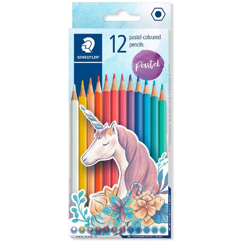 Staedtler Coloured Pencil 12Pk Wood Free Unicorn 175 C12Y