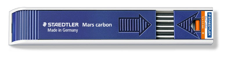 Staedtler Mars Carbon 2 mm Leads H 12Pcs 200-H
