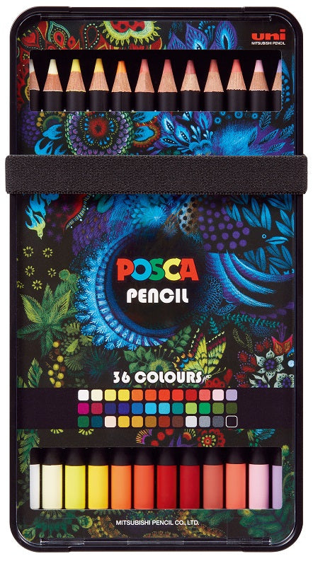 POSCA Kpe-200 Colour Pencils Assorted 36 Set 239400000