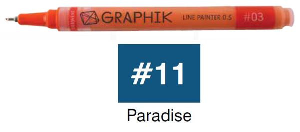 Graphik Line Painter 11 Paradise 2302220 By Derwent