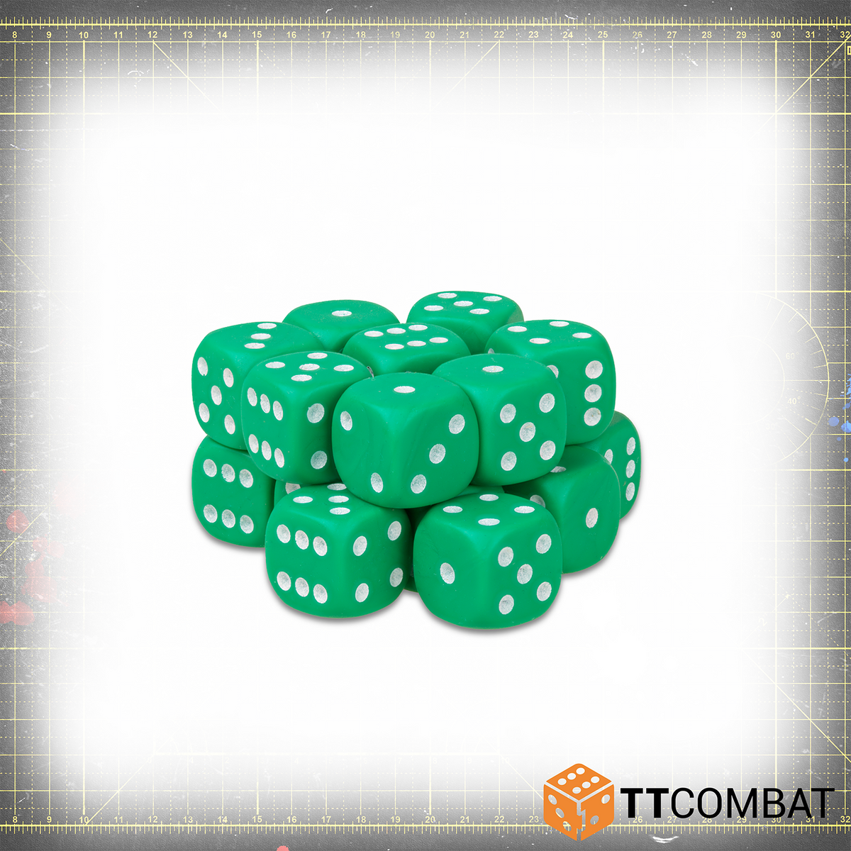 Green D6 Dice (20)