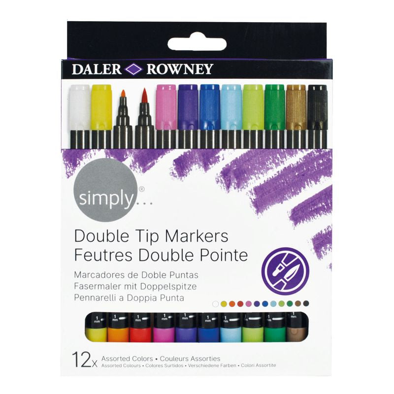 DALER-ROWNEY Simply Dual Tip Marker 12Pcs Set