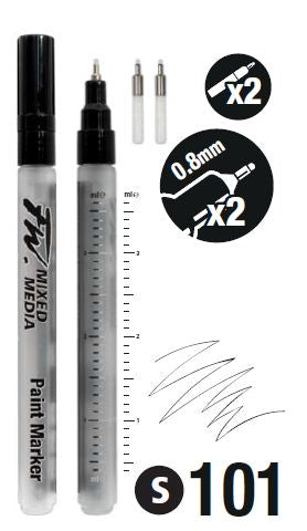DALER-ROWNEY Fw Marker Set 2Xsm Technical & Nibs