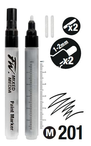DALER-ROWNEY Fw Marker Set 2X1-2 mm Round & Nibs