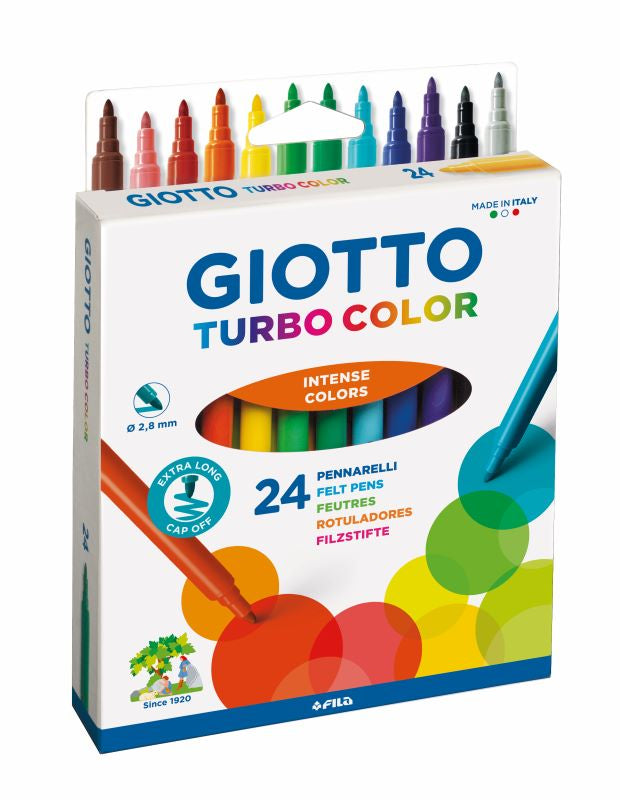 GIOTTO Turbo Color Felt Tip Pen 24Pcs Set