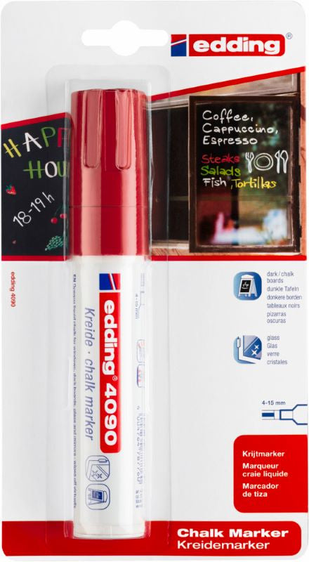 edding E-4090/1 Bl Prof. Chalk Marker Red 4-4090-1-1002