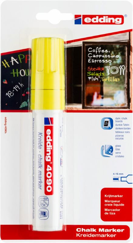 edding E-4090/1 Bl Prof Chalk Marker Neon Yell 4-4090-1-1065
