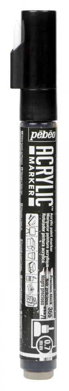 Pébéo Acrylic Marker 0.7 Tip Precious Black 201355