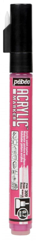 Pébéo Acrylic Marker 0.7 Tip Pink 201309