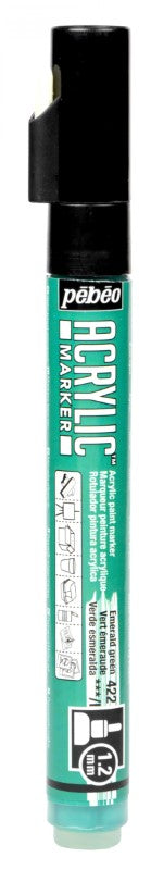 Pébéo Acrylic Marker 1.2 Tip Emerald Green 201422