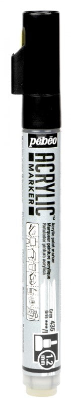 Pébéo Acrylic Marker 1.2 Tip Grey 201435