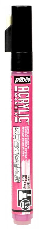Pébéo Acrylic Marker 1.2 Tip Pink 201409