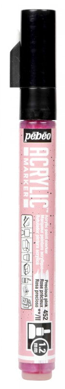 Pébéo Acrylic Marker 1.2 Tip Precious Pink 201452