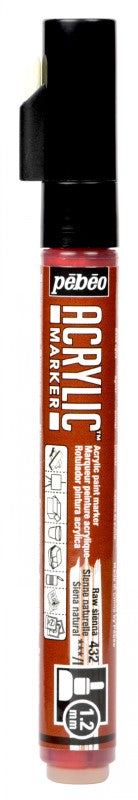 Pébéo Acrylic Marker 1.2 Tip Raw Sienna 201432