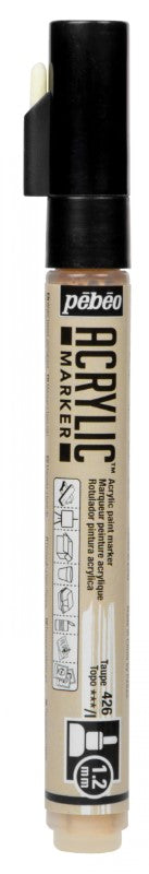 Pébéo Acrylic Marker 1.2 Tip Taupe 201426