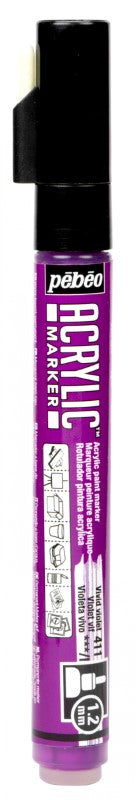 Pébéo Acrylic Marker 1.2 Tip Vivid Violet 201411