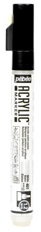 Pébéo Acrylic Marker 1.2 Tip White 201401