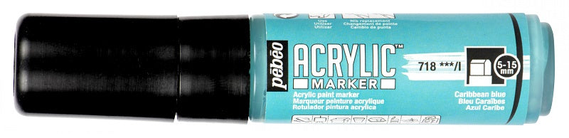 Pébéo Acrylic Marker 5-15 mm Tip Caribb.Blue 201718