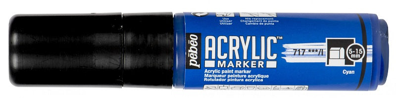 Pébéo Acrylic Marker 5-15 mm Tip Cyan 201717