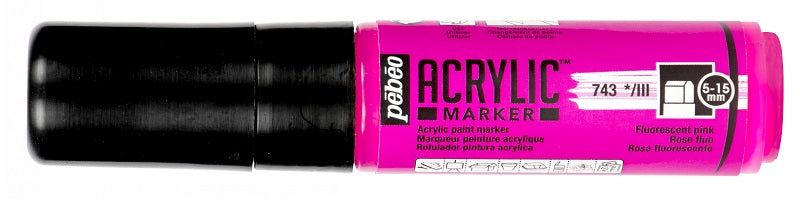 Pébéo Acrylic Marker 5-15 mm Tip Fl. Pink 201743