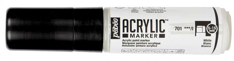 Pébéo Acrylic Marker 5-15 mm Tip White 201701