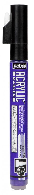 Pébéo Acrylic Marker 4 mm Tip Violet 201513