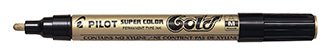 Pilot Metallic Markers-Gold Medium Super Color 472101280