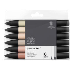 Promarker 6 Set Skin Tones 1 0290114 By Winsor & Newton