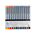 Royal & Langnickel Microbrush Pigmented Ink Graphic Marker 12 Pc Mark-2301