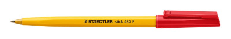 Staedtler 430 Stick Ballpoint Pen Fine Red 430 F-2