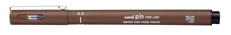 Uni Pin Sepia 0.5 Fine Line 200(S) 4902778230800