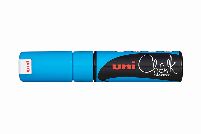 Pwe-8K Uni Chalk Light Blue Broad B/W Box 4902778140154