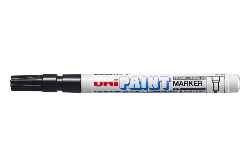 Px-21 Bullet Fine Black Paint Marker Uni 4902778558720