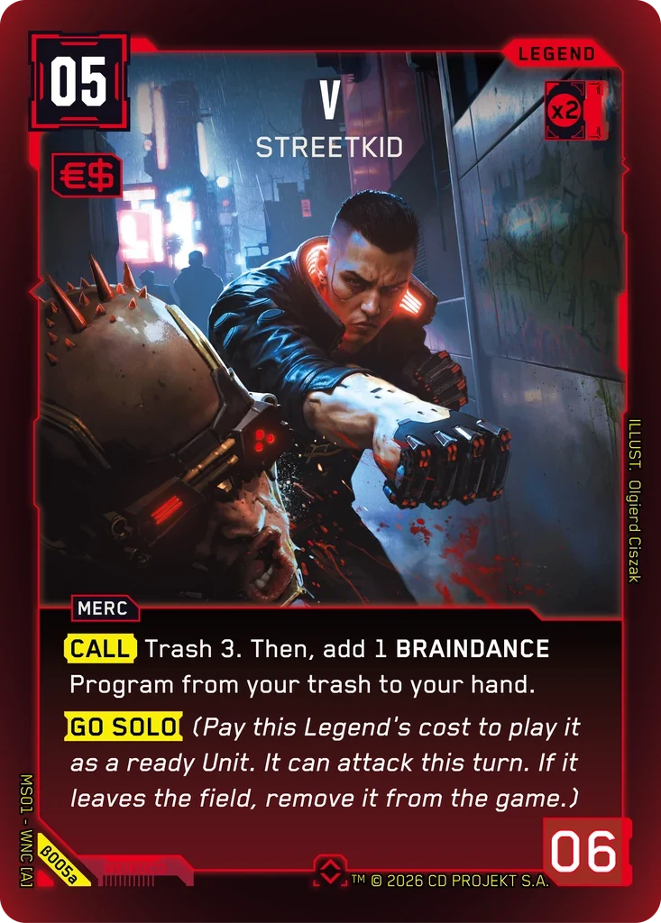 V: Streetkid — Welcome to Night City — Beta / β005a / Rare