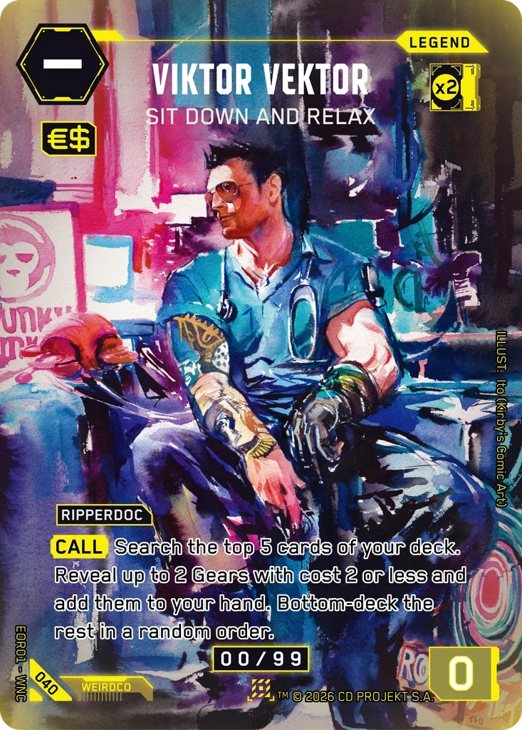 Viktor Vektor: Sit Down and Relax — Edgerunner Open S 1 / 040 / Nova Rare