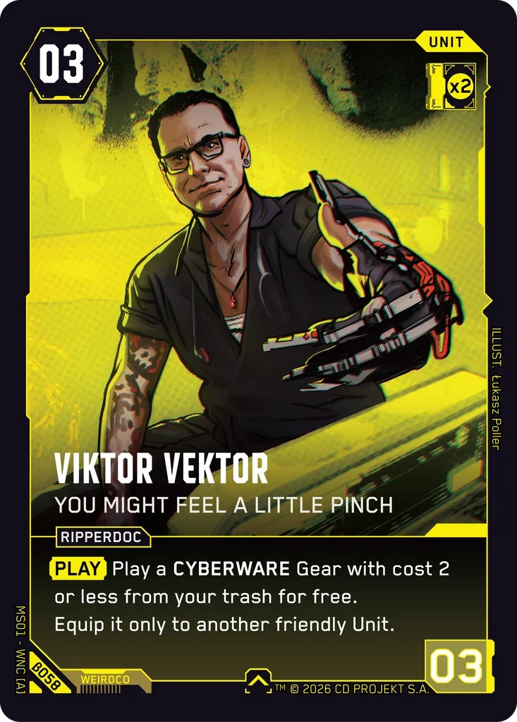 Viktor Vektor: You Might Feel a Little Pinch — Welcome to Night City — Beta / β058 / Uncommon